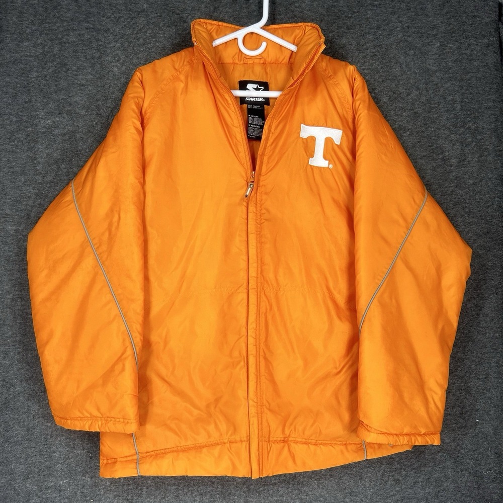 VTG University of Tennessee Vols Team Starter Jacket Mens M‎ Orange Long Sleeve - Picture 2 of 16